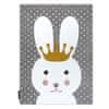 Dětský kusový koberec Petit Bunny grey 160x220 cm