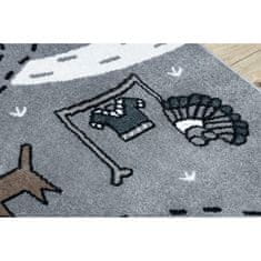 Dywany Lusczów Dětský kusový koberec Fun Indian grey 280x370 cm