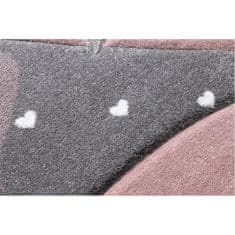 Dywany Lusczów Dětský kusový koberec Petit Flamingos hearts grey 160x220 cm