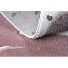 Dywany Lusczów Dětský kusový koberec Petit Flamingos hearts cream 180x270 cm