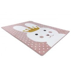 Dywany Lusczów Dětský kusový koberec Petit Bunny pink 140x190 cm