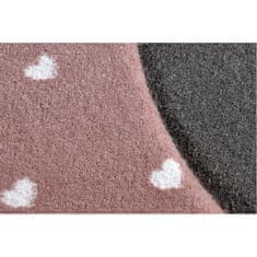 Dywany Lusczów Dětský kusový koberec Petit Flamingos hearts pink 160x220 cm