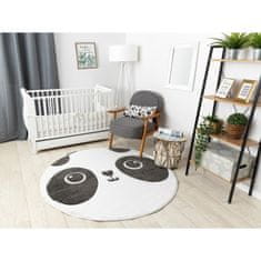 Dywany Lusczów Dětský kusový koberec Petit Panda white kruh 120x120 (průměr) kruh cm