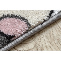Dywany Lusczów Dětský kusový koberec Petit Farm animals pink 140x190 cm