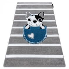 Dywany Lusczów Dětský kusový koberec Petit Bulldog grey 200x290 cm