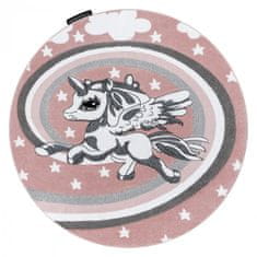 Dywany Lusczów Dětský kusový koberec Petit Pony pink kruh 120x120 (průměr) kruh cm