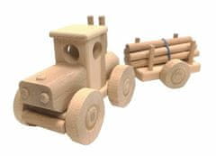 Ceeda Cavity - přírodní dřevěný velký traktor s kládama