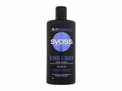 Syoss 440ml blonde & silver purple shampoo, šampon