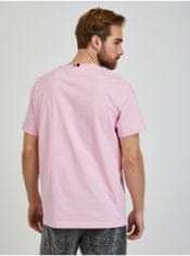 Tommy Hilfiger Růžové pánské tričko Tommy Hilfiger M
