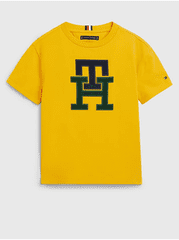Tommy Hilfiger Žluté klučičí tričko Tommy Hilfiger 86