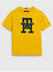 Tommy Hilfiger Žluté klučičí tričko Tommy Hilfiger 116