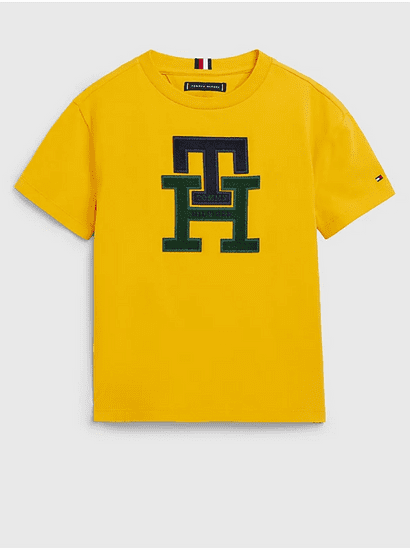 Tommy Hilfiger Žluté klučičí tričko Tommy Hilfiger