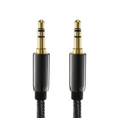 MG audio kabel 3.5mm mini jack M/M 1.5m, černý
