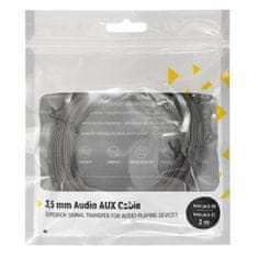 MG audio kabel 3.5mm mini jack M/M 3m, černý