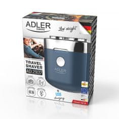 Adler Cestovní holicí strojek se 2 hlavami a USB