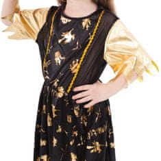 Rappa Dětský kostým čarodějnice černo-zlatá (M) e-obal