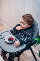 MoMi - Dětská jídelní židlička FLOVI black