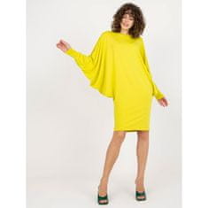 FANCY Dámské šaty BATWING limetkově zelené FA-SK-0238.28P_394034 Univerzální