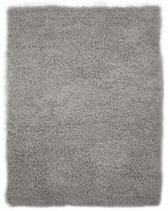 Multi Decor Košatý šedý obdélníkový koberec z jehněčí kůže 70x140 cm