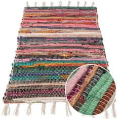Multi Decor Plochý tkaný koberec Chindi s třásněmi 90x60 cm