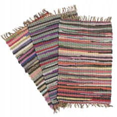 Multi Decor Plochý tkaný koberec Chindi s třásněmi 90x60 cm