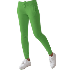 Dstreet Dámské teplákové kalhoty FITS světle zelené uy1144 S
