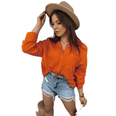 Dstreet Dámská mušelínová košile SHILA oranžová dy0238 Univerzální