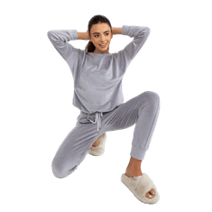 BERRAK Dámské pyžamo s kalhotami URIELA šedé BR-PI-9125_391261 XL