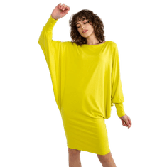 FANCY Dámské šaty BATWING limetkově zelené FA-SK-0238.28P_394034 Univerzální