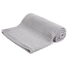 Bellochi Bambusová deka pro miminko- 80x100 cm - Stella, šedá