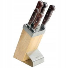 DAJAR Sada kuchyňských nožů v bloku 5 kusů Titanium
