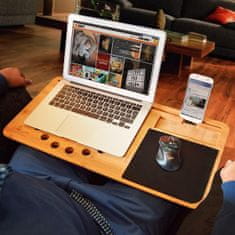 Northix Psací stůl pod kolena pro notebook a tablet 