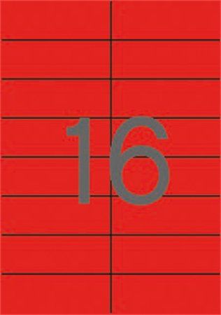 Apli Etiketa, 105 x 37 mm, červená, 320 ks/bal., 01597