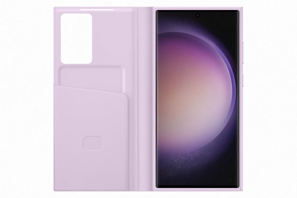 Levně Samsung Smart View Wallet Case Galaxy S23 Ultra, Lilac EF-ZS918CVEGWW