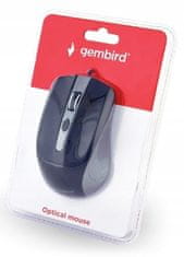 Gembird Myš optická MUS-4B-01-GB 1200 DPI šedá/černá