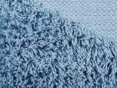 Beliani Bavlněný polštář 45 x 45 cm modrý RHOEO