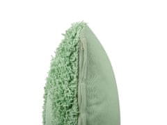 Beliani Bavlněný polštář 45 x 45 cm zelený RHOEO