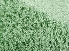 Beliani Bavlněný polštář 45 x 45 cm zelený RHOEO