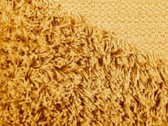 Beliani Bavlněný polštář 45 x 45 cm žlutý RHOEO