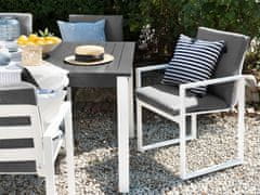 Beliani Sada 4 šedých zahradních židlí PANCOLE