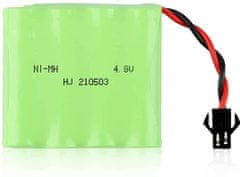 YUNIQUE GREEN-CLEAN 1 kus dobíjecí baterie 4.8V Ni-MH 1200mAh pro dálkové ovládání auta + USB nabíječka