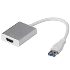 Northix Adaptér USB 3.0 na HDMI – stříbrný 