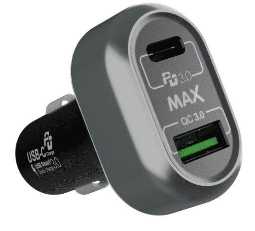 MAX Autonabíječka - Power Delivery USB/A + USB/C černá