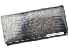 Gregorio Luxusní velká dámská kožená peněženka Fredy, šedá