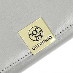 Gregorio Luxusní dámská kožená peněženka Leonardo, šedá