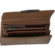 Romina & Co. Bags Dámská koženková peněženka s výraznou klopou Macario, zemitá