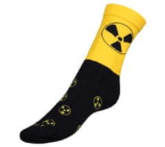 Bellatex Ponožky Radiace - 43-46 - černá, žlutá