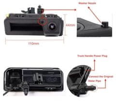 Stualarm Kamera formát PAL/NTSC do vozu AUDI /Škoda v madle kufru (c-AU06)