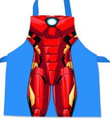 CurePink Kuchyňská zástěra Iron Man: Oblek (69 x 78 cm) polyester