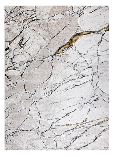 Dywany Łuszczów AKCE: 140x190 cm Kusový koberec Gloss 529A 53 3D mramor ivory/beige
